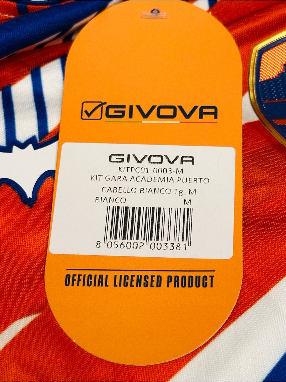 Men's White Athletic Jersey with Orange & Blue Graphic - Picture 8 of 10